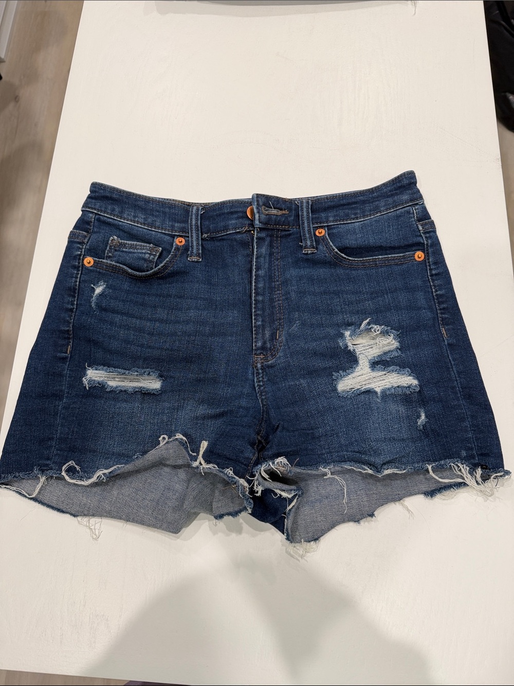 Universal Thread High-Rise Midi Jean Shorts